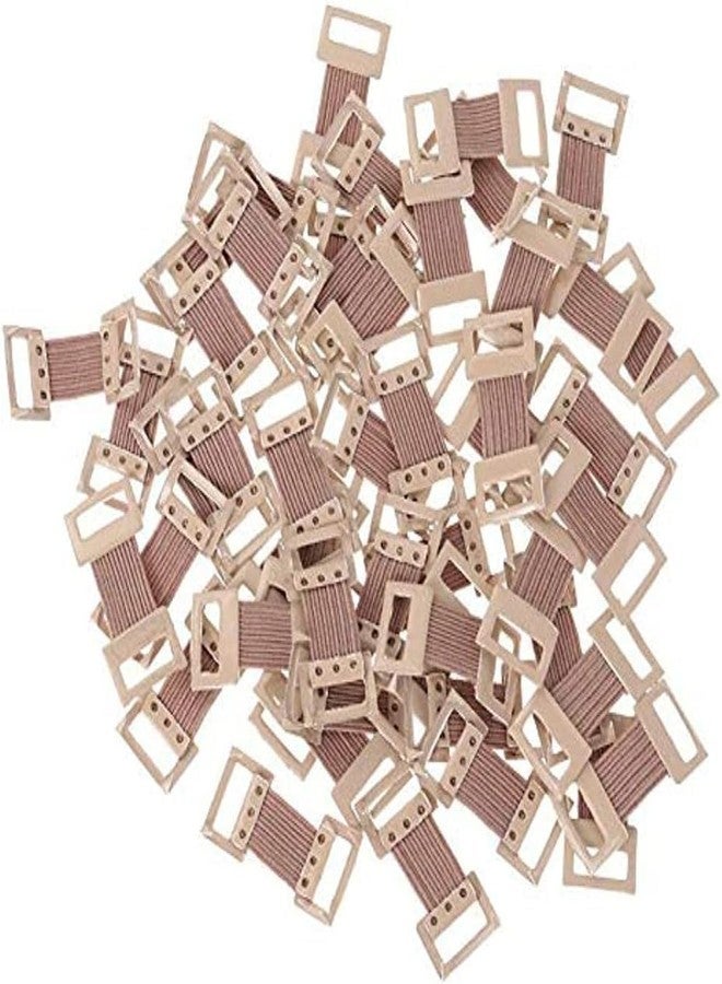 Tnyvm 10Pcs Brown Elastic Bandage Clips Adhesive Bandages Wrap Clips Stretch Metal Clips, Replaceable Wrap Clips for Various Types Bandages, Adhesive Bandages - Image 1